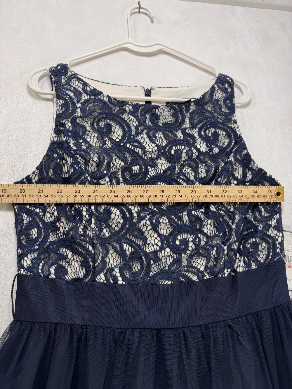 Jessica Howard Navy Lace Sequin Cocktail Dress Sz 10 NWT - Picture 7 of 7